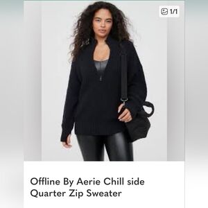 Offline By Aerie Quarter Zip Sweater